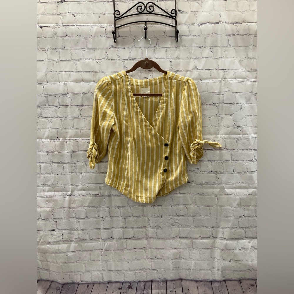 Yellow striped Harper shirt